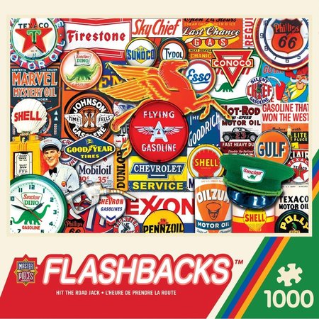 MASTERPIECES Masterpieces 71834 19.25 x 26.75 in. Flashbacks Hit the Road Jack Jigsaw Puzzle - 1000 Piece 71834